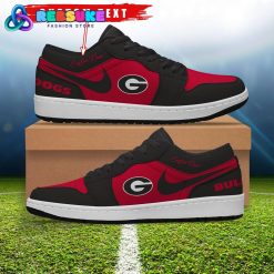 NCAA Georgia Bulldogs Customized Low Jordan 1