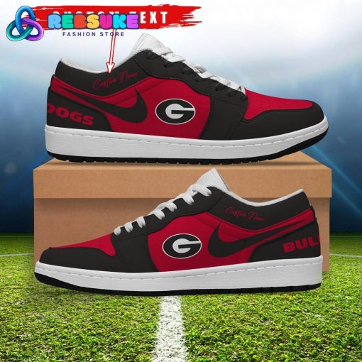 NCAA Georgia Bulldogs Customized Low Jordan 1