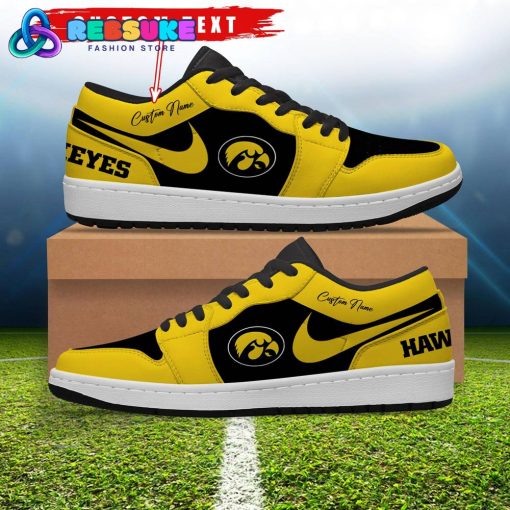 NCAA Iowa Hawkeyes Customized Low Jordan 1