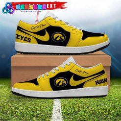 NCAA Iowa Hawkeyes Customized Low Jordan 1