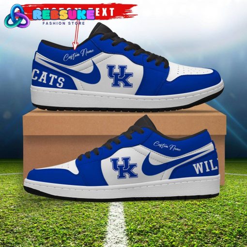 NCAA Kentucky Wildcats Customized Low Jordan 1