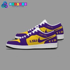 NCAA LSU Tigers Customized Low Jordan 1