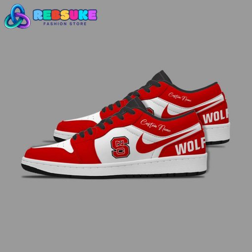 NCAA NC State Wolfpack Customized Low Jordan 1