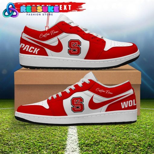 NCAA NC State Wolfpack Customized Low Jordan 1