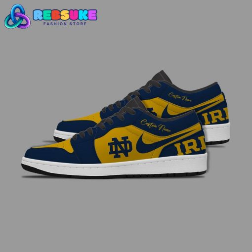 NCAA Notre Dame Fighting Irish Customized Low Jordan 1