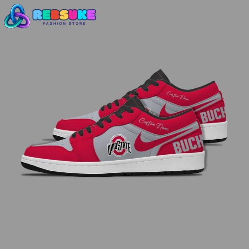 NCAA Ohio State Buckeyes Customized Low Jordan 1