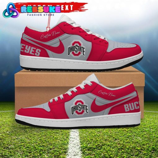 NCAA Ohio State Buckeyes Customized Low Jordan 1