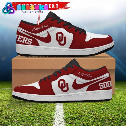 NCAA Oklahoma Sooners Customized Low Jordan 1