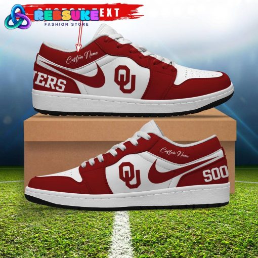 NCAA Oklahoma Sooners Customized Low Jordan 1