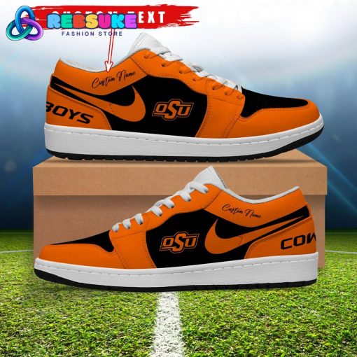 NCAA Oklahoma State Cowboys Customized Low Jordan 1