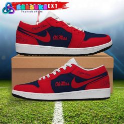 NCAA Ole Miss Rebels Customized Low Jordan 1