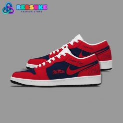 NCAA Ole Miss Rebels Customized Low Jordan 1