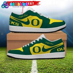 NCAA Oregon Ducks Customized Low Jordan 1