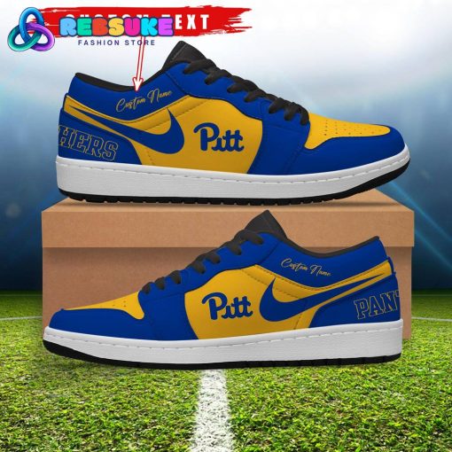 NCAA Pittsburgh Panthers Customized Low Jordan 1