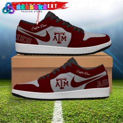 NCAA Texas Am Aggies Customized Low Jordan 1