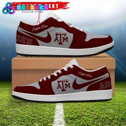 NCAA Texas Am Aggies Customized Low Jordan 1