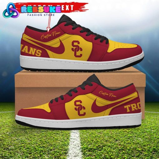 NCAA USC Trojans Customized Low Jordan 1