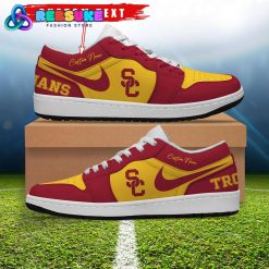 NCAA USC Trojans Customized Low Jordan 1