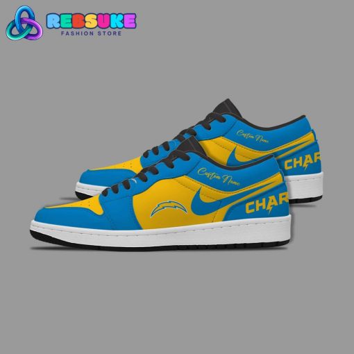 NFL Los Angeles Chargers Customized Nike Low Jordan 1