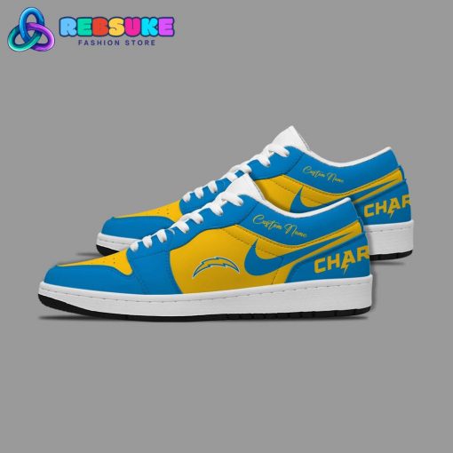 NFL Los Angeles Chargers Customized Nike Low Jordan 1