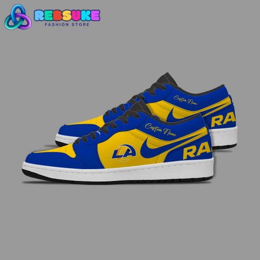 NFL Los Angeles Rams Customized Nike Low Jordan 1