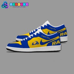 NFL Los Angeles Rams Customized Nike Low Jordan 1