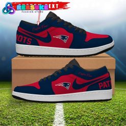 NFL New England Patriots Customized Nike Low Jordan 1