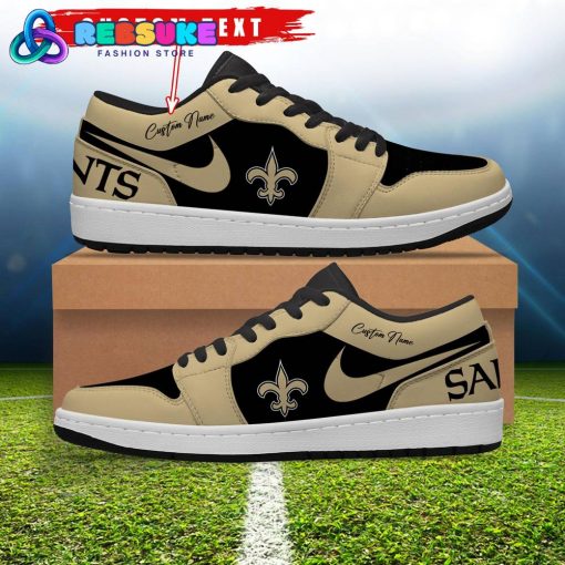 NFL New Orleans Saints Customized Nike Low Jordan 1