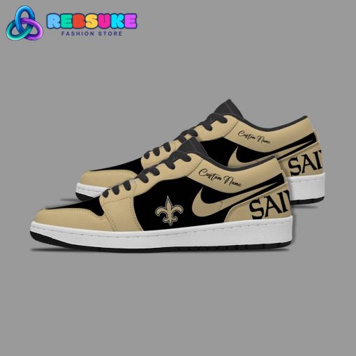 NFL New Orleans Saints Customized Nike Low Jordan 1