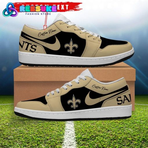 NFL New Orleans Saints Customized Nike Low Jordan 1