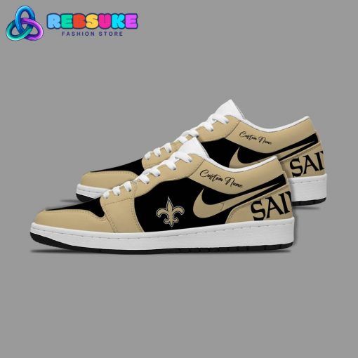 NFL New Orleans Saints Customized Nike Low Jordan 1