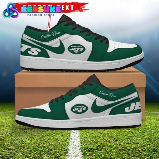 NFL New York Jets Customized Nike Low Jordan 1