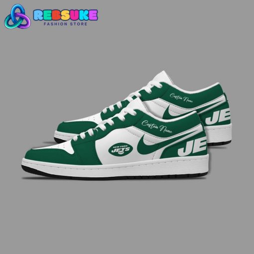 NFL New York Jets Customized Nike Low Jordan 1