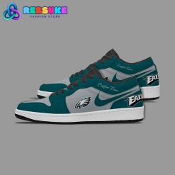 NFL Philadelphia Eagles Customized Nike Low Jordan 1