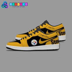 NFL Pittsburgh Steelers Customized Nike Low Jordan 1