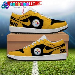 NFL Pittsburgh Steelers Customized Nike Low Jordan 1