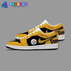 NFL Pittsburgh Steelers Customized Nike Low Jordan 1