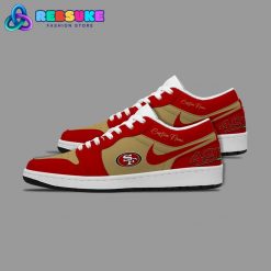 NFL San Francisco 49ers Customized Nike Low Jordan 1