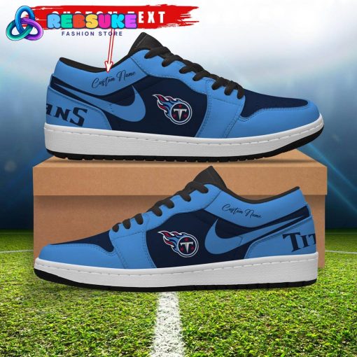 NFL Tennessee Titans Customized Nike Low Jordan 1