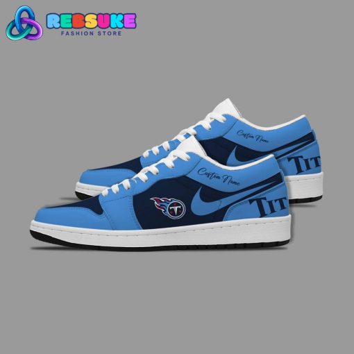 NFL Tennessee Titans Customized Nike Low Jordan 1