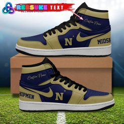 Navy Midshipmen NCAA Customized Air Jordan 1