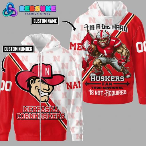 Nebraska Cornhuskers Football Custom Name Hoodie