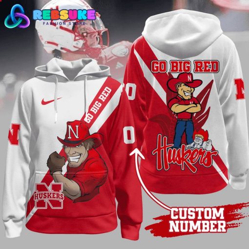 Nebraska Cornhuskers Football Custom Number Hoodie