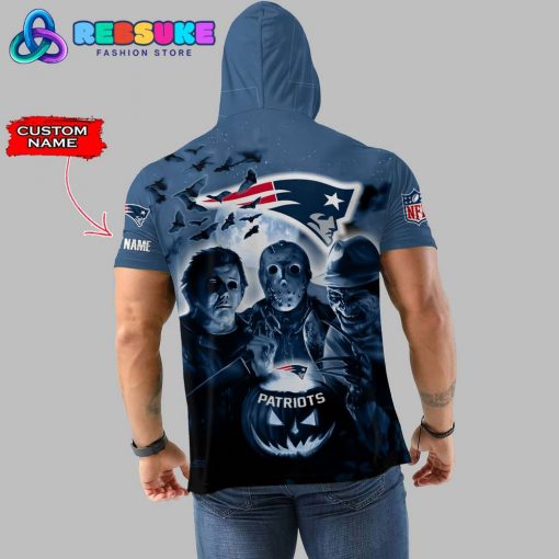 New England Patriots Custom Name Halloween Hoodie Short Sleeve