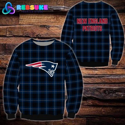 New England Patriots NFL Plaid Hoodie, Zip Hoodie, Sweatshirt