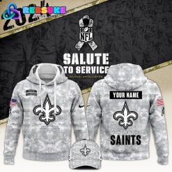 New Orleans Saints Arctic Camo 2024 Combo Hoodie Pants Cap