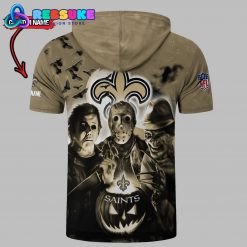 New Orleans Saints Custom Name Halloween Hoodie Short Sleeve