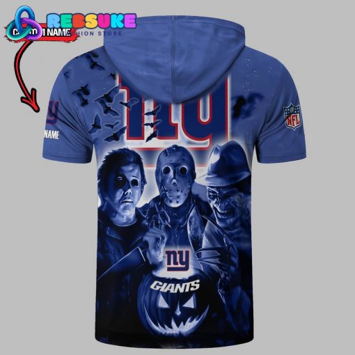 New York Giants Custom Name Halloween Hoodie Short Sleeve