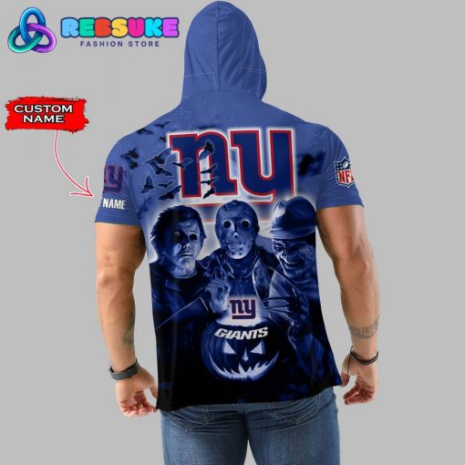 New York Giants Custom Name Halloween Hoodie Short Sleeve