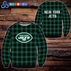 New York Jets NFL Plaid Hoodie Zip Hoodie Sweatshirt